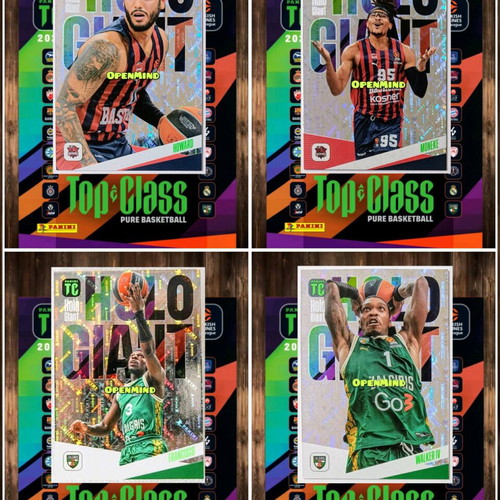 Κάρτες Holo Giant Top Class Euroleague 2024-25 καινούργιες