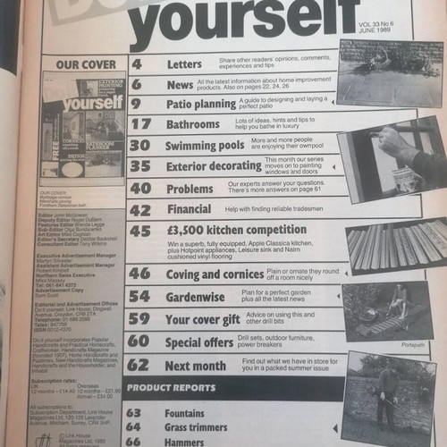 Do it yourself magazine 1989 used, English