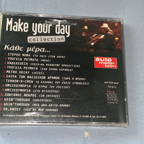 Greek Hip Hop Rap Rock rare sealed CD with Terror X Crew, Zontanoi Nekroi, Goin' Through