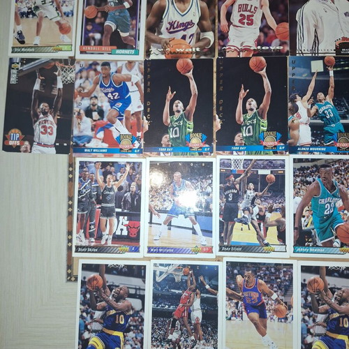 NBA cards 1992-93 Upper Deck and Topps set, 40 cards plus 1 duplicate