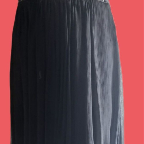 Black evening dress like new, size S with embroidered rhinestones