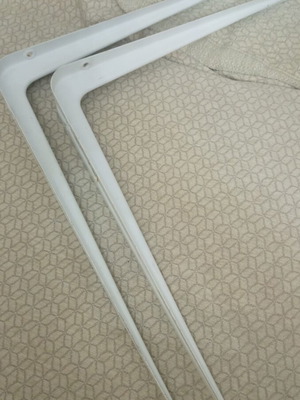 Shelf support brackets set of 2 new for wall mounting