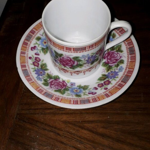 Greek coffee cups like new, set of 5, from 1978