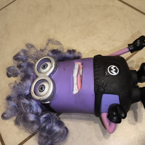 Minion figure used with light and music, functional