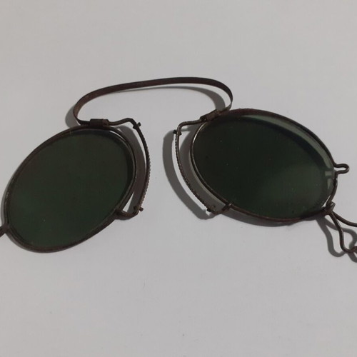 Vintage glasses used with metal frame
