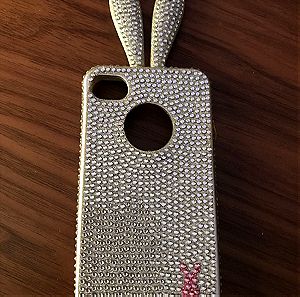 Θηκη lovely rabbit για κινητο iphone 4/4s
