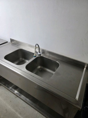 Λάντζα Inox διπλή επαγγελματική σαν καινούργια, 180×60