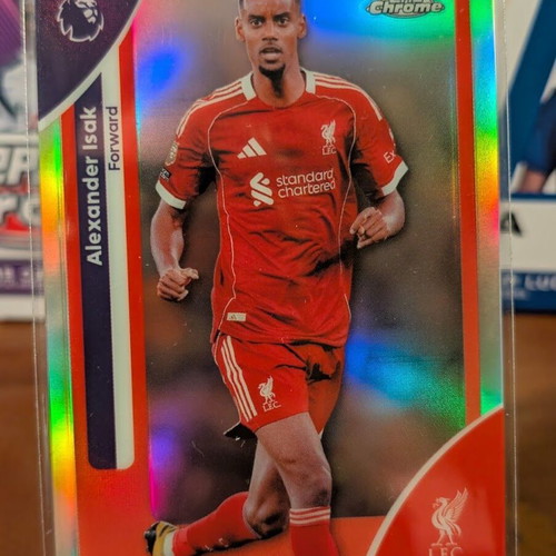 Topps Chrome Premier League Alexander Isak Refractor card like new