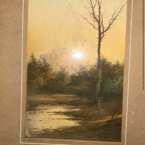 Kosmas Stathis painting like new, genuine signed artwork