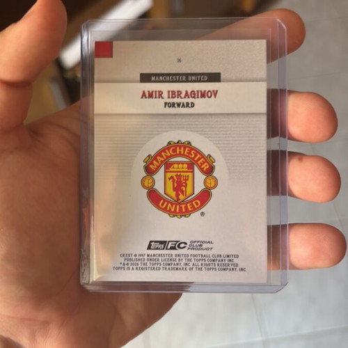 Amir Ibragimov Topps Numbered Card 04/99 RC like new, Manchester United