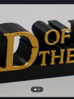 The Lord of the Rings 3D decorative item new