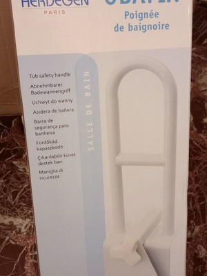 Herdegen Obafix white bath handle for disabled new