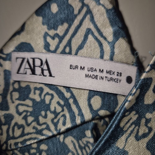 Zara turquoise dress M with paisley