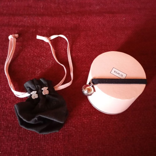 Tous bear earrings like new, silver without fasteners