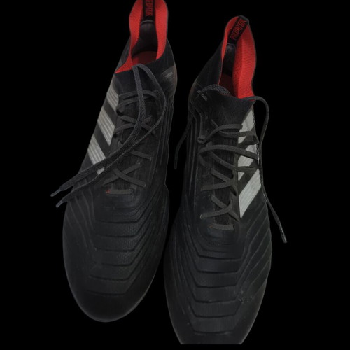 Adidas football shoes used, size 43.5-44, black and orange