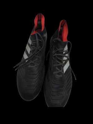 Adidas ποδοσφαιρικά παπούτσια μεταχειρισμένα, νούμερο 43,5-44, μαύρο και πορτοκαλί