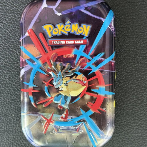 Lucario Pokemon tin, empty
