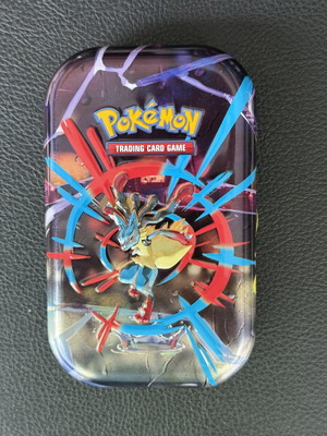Lucario Pokemon tin, empty
