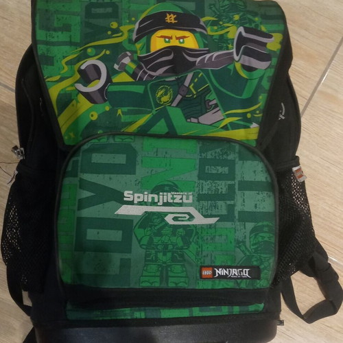 Ninjago school bag used, zipper needs replacement