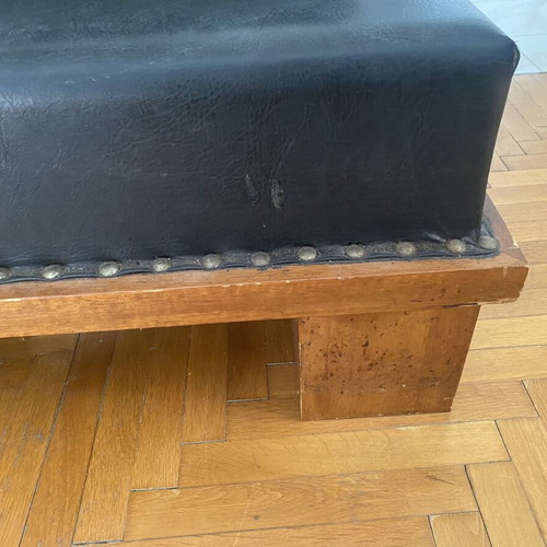 Sofa used with leather, length 1.55m and width 0.75m