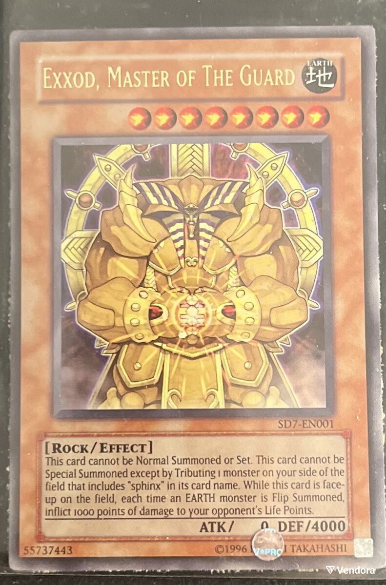 YuGiOh Exxod, Master of the Guard card -  7,25 - Vendora.cy