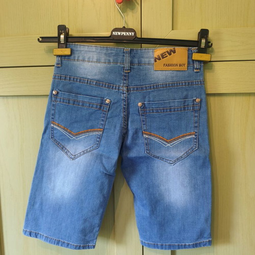 Denim boys' shorts like new, blue, age 10