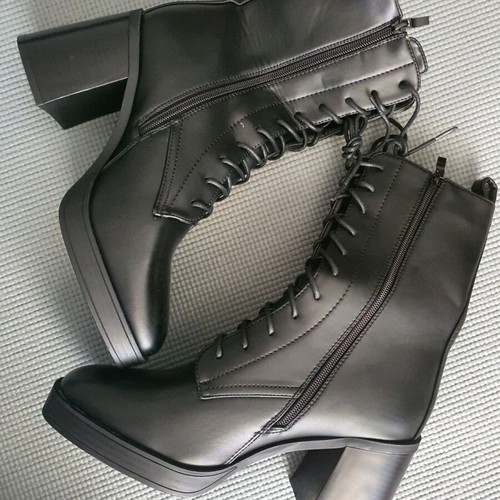 Women's ankle boots new size 41 with heel black