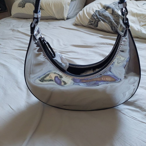 Karl Lagerfeld silver shoulder bag
