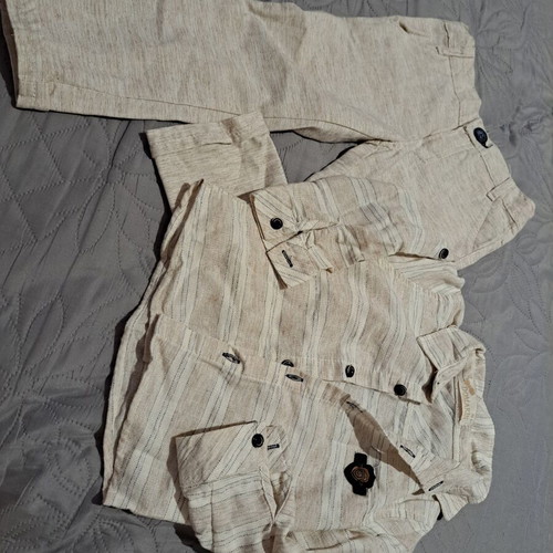 Domakin linen set for babies and kids like new, beige cream