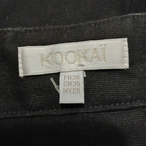 Kookai black mini skirt with pleats and decorative studs size small like new