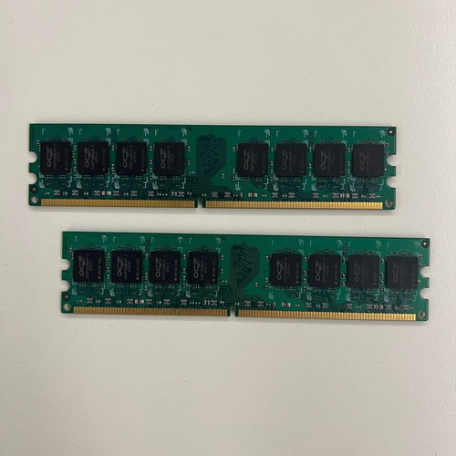 OCZ DDR2 Desktop RAM Set 2x1GB like new