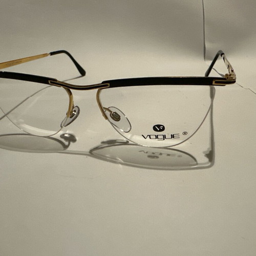 Vogue VO3031 ORO/NERO eyeglasses new, metal semi-rim frame