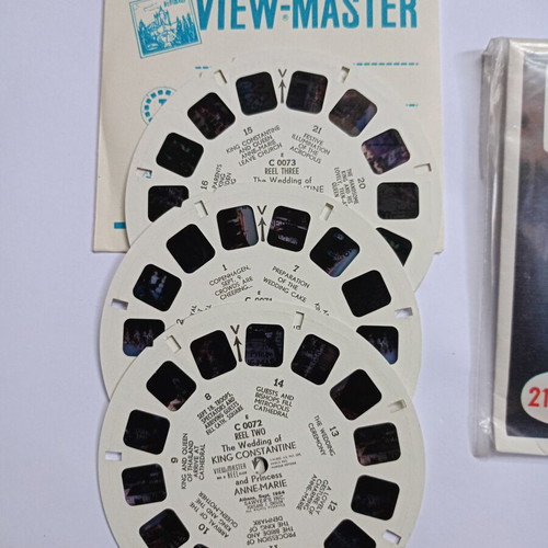 View Master sets dedicated to King Constantine and Anne-Marie's wedding like new