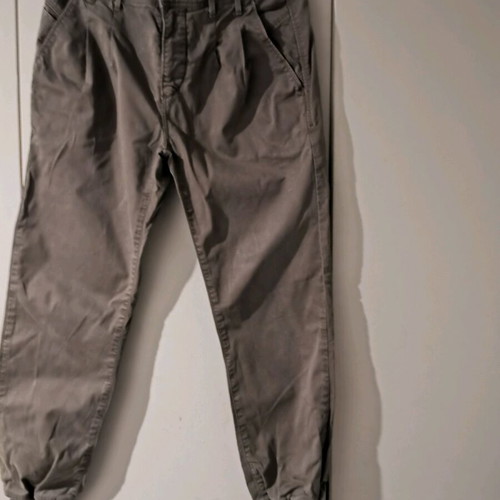 Khaki pants Staff like new with elastic at bottom size 27