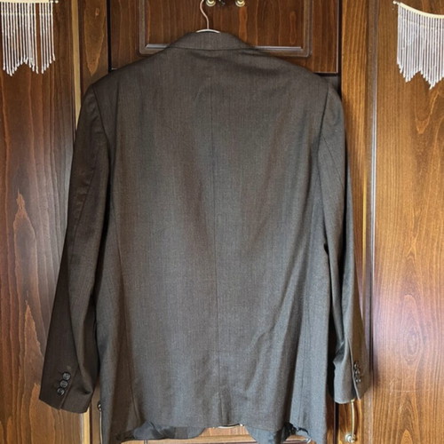 Rococo men's suit like new, brown-gray, size 48, 100% virgin wool