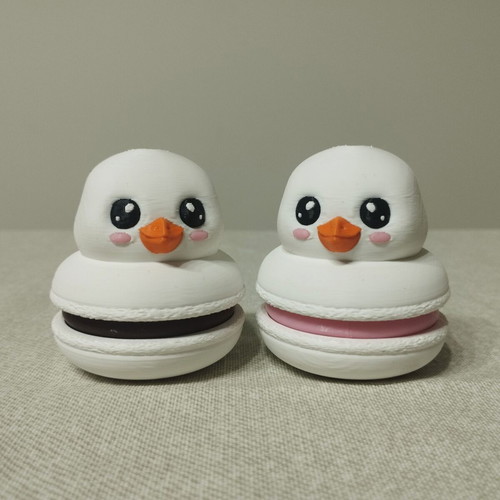 Macaron Duck Fidget Clicker 3D Printed Stress Relief Toy new
