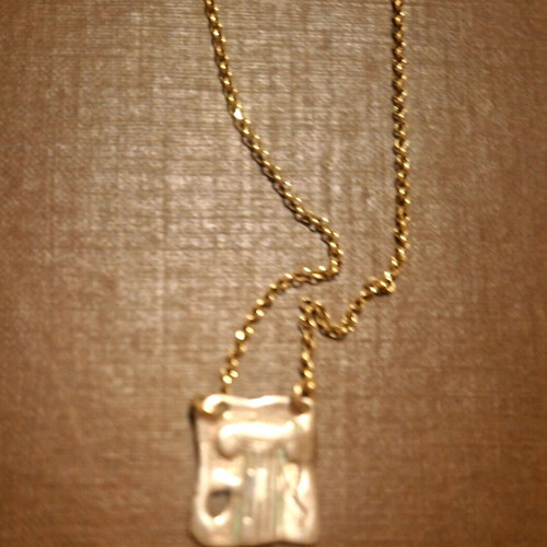 Hermina Athens short necklace like new, gold and silver