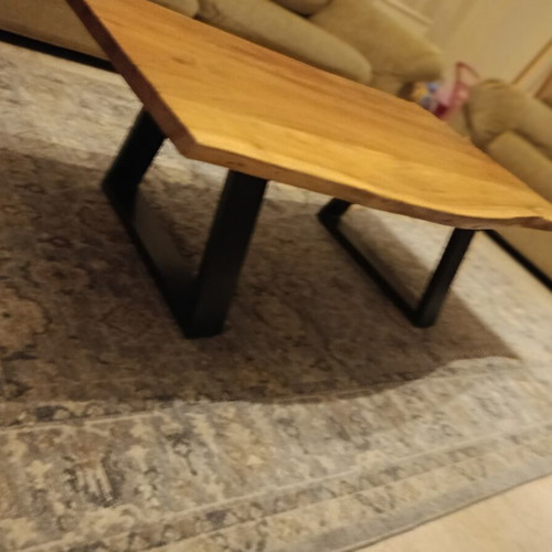 Coffee table used, solid wood, 1.15x63 cm