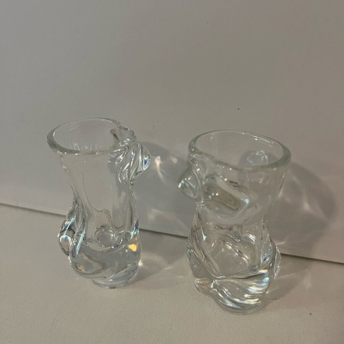 Glass shot glasses like new, set of 2, female body shape