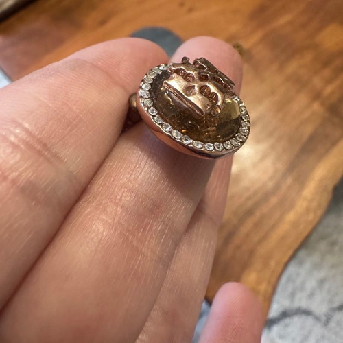 Steel earrings used, excellent condition