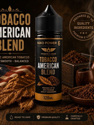 Tobacco American Blend Nico Power 6 120ml e-liquid