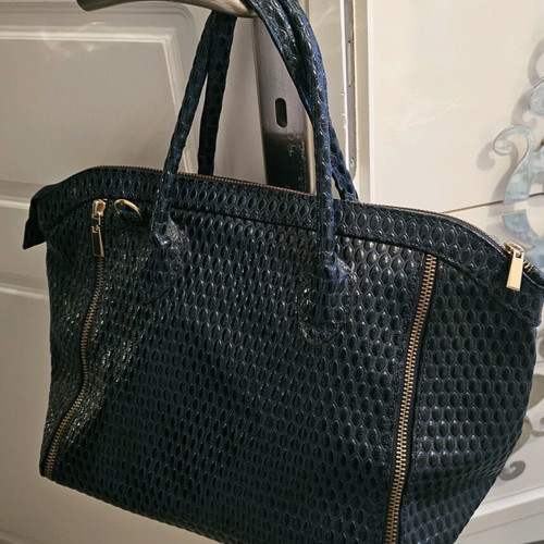 Borse in Pelle handbag blue leather like new
