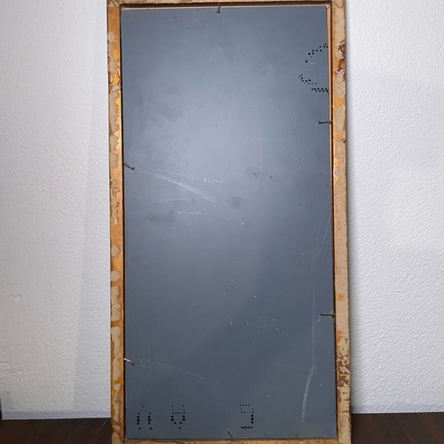 Wooden elongated mirror used 46x22 small