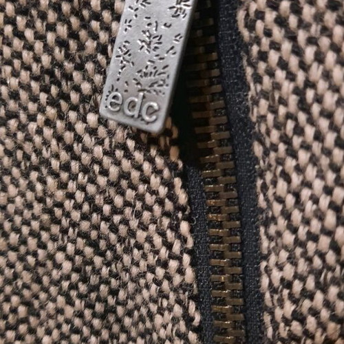 Women's parka edc by Esprit like new, size S, wool texture with hood and fur