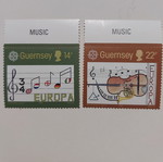 Σειρά αναμνηστικών γραμματοσήμων Guernsey 1985 Παγκόσμιο Έτος Μουσικής σαν καινούργια, ασφράγιστα