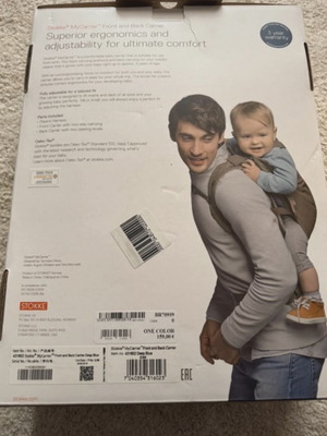 Stokke MyCarrier μπροστινός και πίσω μάρσιπος, Deep Blue, οργανικό βαμβάκι