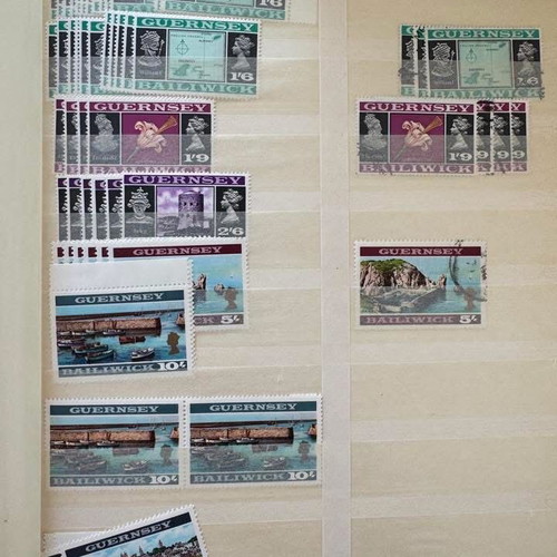 Stockbook A4 32 Pages with Guernsey Stamps like new