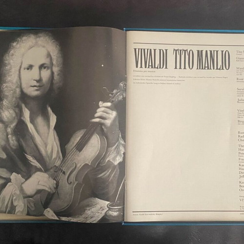 Vivaldi Tito Manlio 4-LP vinyl like new, classical