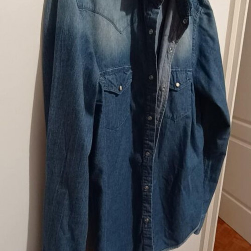 Women's denim shirt like new, size M, blue