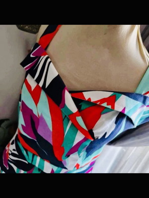 Morgan dress like new, size 38, cotton, multicolor purple